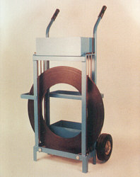 A picture of steel strapping dispenser